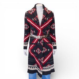 Vintage Ralph Lauren Southwestern Shawl Collar Sweater Coat – Small/Medium